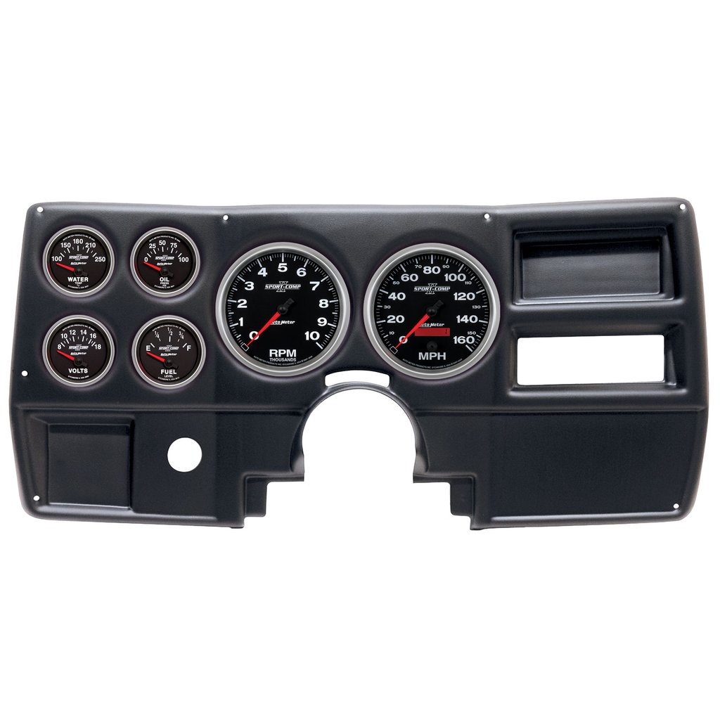 AutoMeter GAUGE KIT, 6 PC, (5" X2, 2 1/16" X4), CHEVY/GMC TRUCK NO VENT 84-87, SPORT-COMP II
