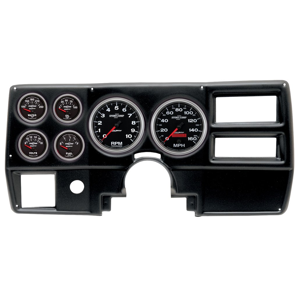 AutoMeter GAUGE KIT, 6 PC, (5" X2, 2 1/16" X4), CHEVY/GMC TRUCK AC 84-87, SPORT-COMP II