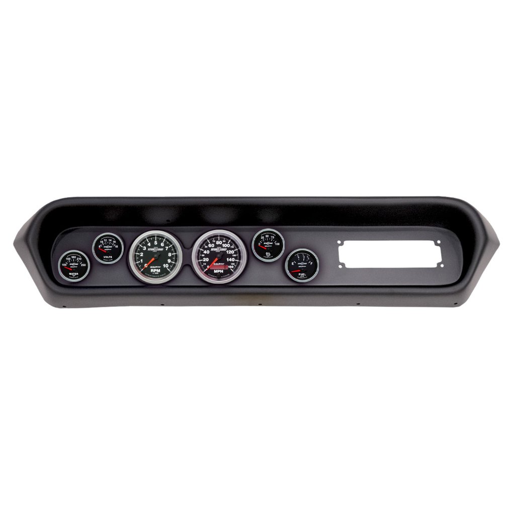 AutoMeter GAUGE KIT, 6 PC, (3 3/8" X2, 2 1/16" X4), PONTIAC GTO/LEMANS 64-65, SPORT-COMP II