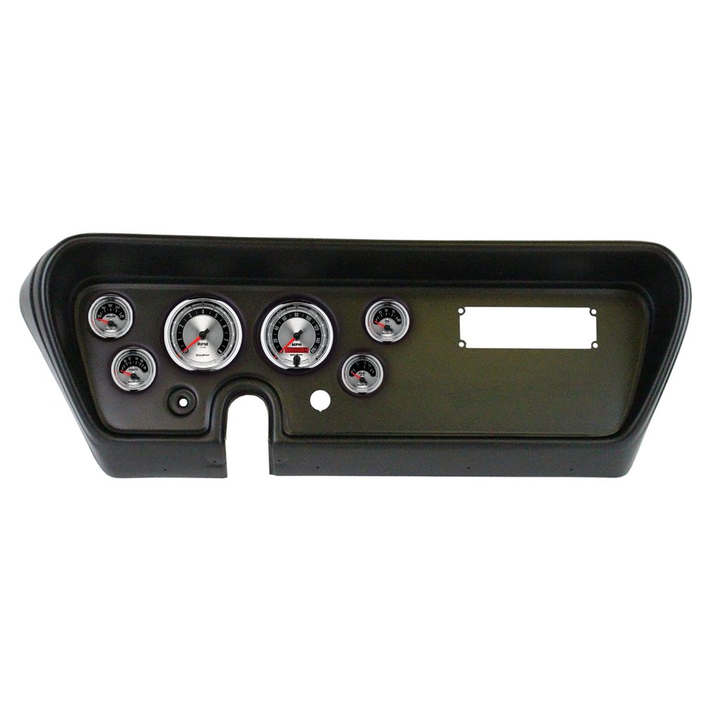 AutoMeter GAUGE KIT, 6 PC, (3 3/8" X2, 2 1/16" X4), PONTIAC GTO 66, AMERICAN MUSCLE