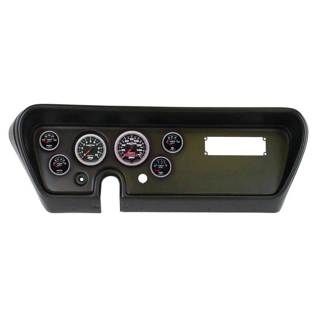 AutoMeter GAUGE KIT, 6 PC, (3 3/8" X2, 2 1/16" X4), PONTIAC GTO 66, SPORT-COMP II