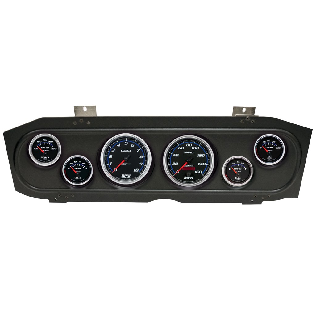 AutoMeter GAUGE KIT, 6 PC, (3 3/8" X2, 2 1/16" X4), MERC COUGAR 69-70, COBALT