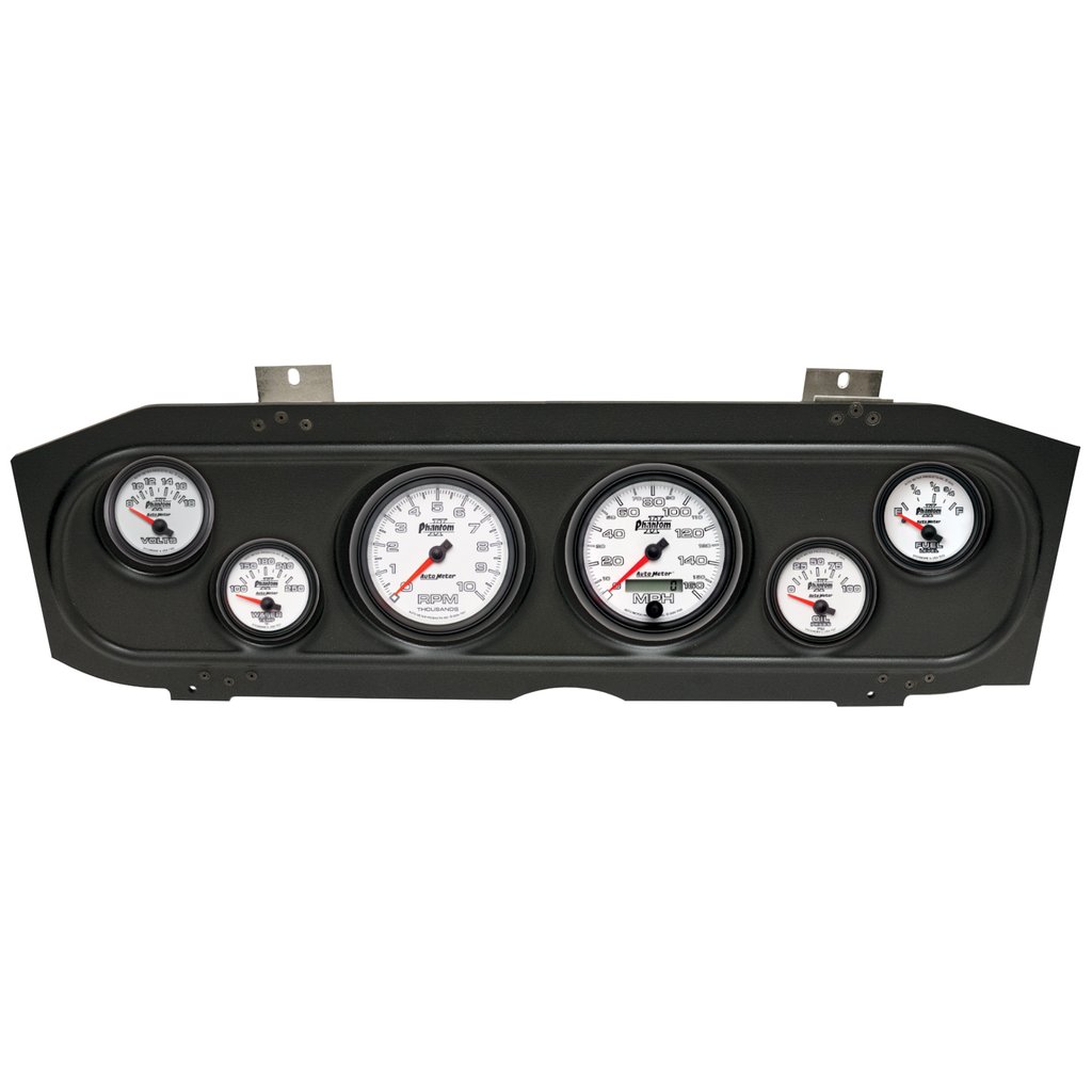 AutoMeter GAUGE KIT, 6 PC, (3 3/8" X2, 2 1/16" X4), MERC COUGAR 69-70, PHANTOM II