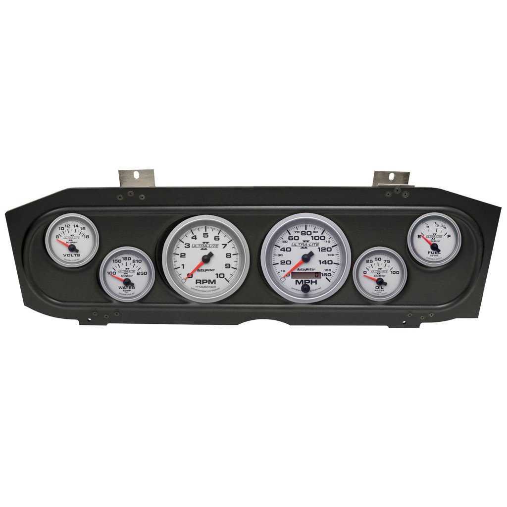 AutoMeter GAUGE KIT, 6 PC, (3 3/8" X2, 2 1/16" X4), MERC COUGAR 69-70, ULTRA-LITE II