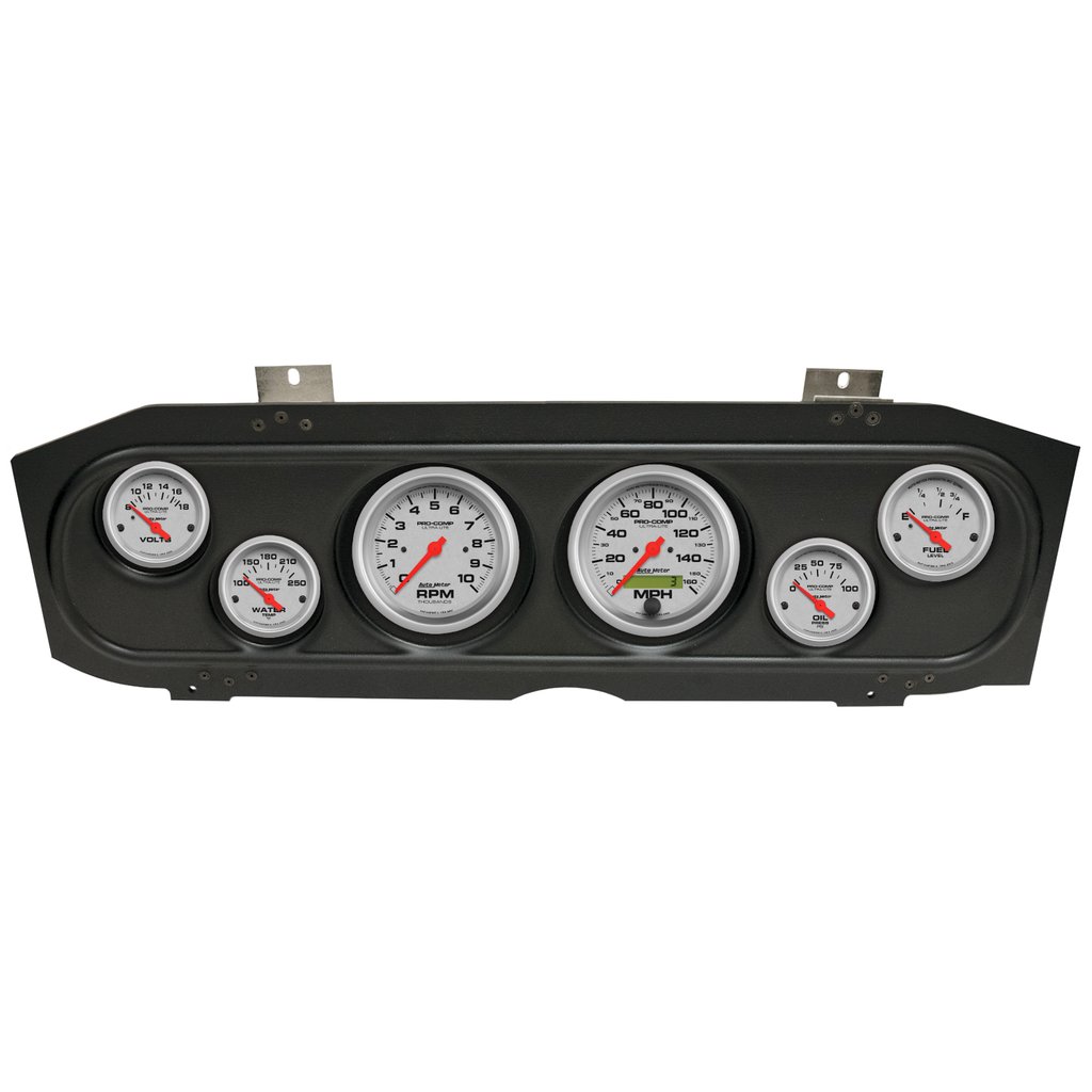 AutoMeter GAUGE KIT, 6 PC, (3 3/8" X2, 2 1/16" X4), MERC COUGAR 69-70, ULTRA-LITE