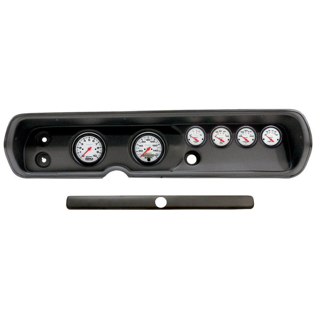 AutoMeter GAUGE KIT, 6 PC, (3 3/8" X2, 2 1/16" X4), CHEVY CHEVELLE 64-65, PHANTOM