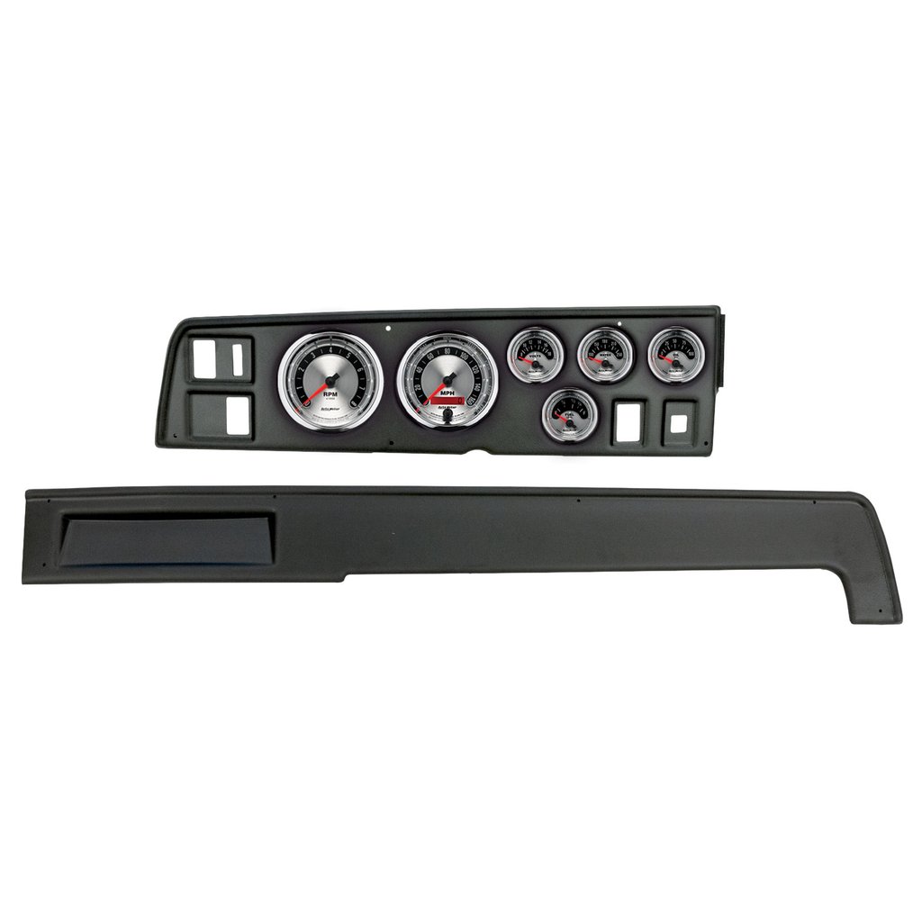 AutoMeter GAUGE KIT, 6 PC, (3 3/8" X2, 2 1/16" X4), DODGE CHARGER 68-70, AMERICAN MUSCLE