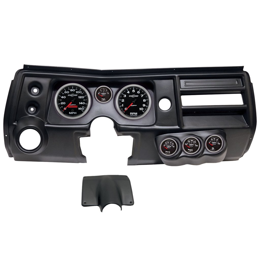 AutoMeter GAUGE KIT, 6 PC, (5" X2, 2 1/16" X4), CHEVY CHEVELLE VENT 68, SPORT-COMP II