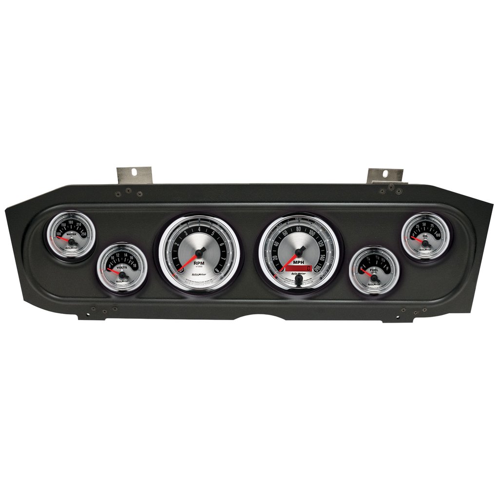 AutoMeter GAUGE KIT, 6 PC, (3 3/8" X2, 2 1/16" X4), MERC COUGAR 69-70, AMERICAN MUSCLE