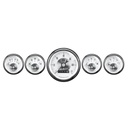 AutoMeter 5 PC. GAUGE KIT, 3-3/8" & 2-1/16", ELECTRIC SPEEDO W/ WHEEL ODO, PRESTIGE PEARL