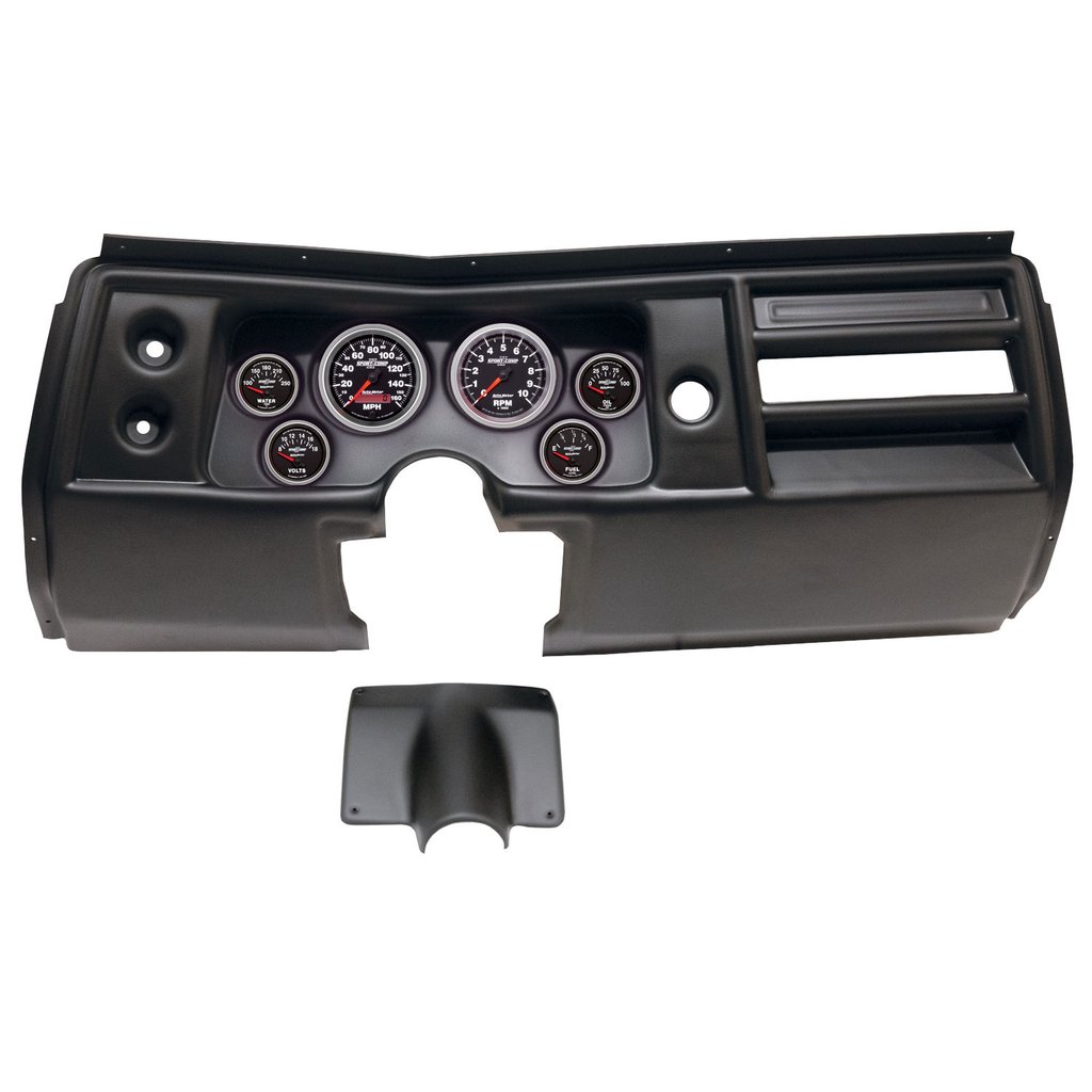 AutoMeter GAUGE KIT, 6 PC, (3 3/8" X2, 2 1/16" X4), CHEVY CHEVELLE NO VENT 68, SPORT-COMP II