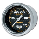 AutoMeter 2-1/16" FUEL PRESSURE, 0-100 PSI, STEPPER MOTOR, CARBON FIBER