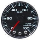 AutoMeter 2-1/16" FUEL PRESSURE, 0-100 PSI, STEPPER MOTOR, SPEK-PRO, BLACK DIAL, CHROME BEZEL, FLAT ANTIGLARE LENS