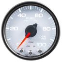 AutoMeter 2-1/16" FUEL PRESSURE, 0-100 PSI, STEPPER MOTOR, SPEK-PRO, WHITE DIAL, BLACK BEZEL, CLEAR LENS