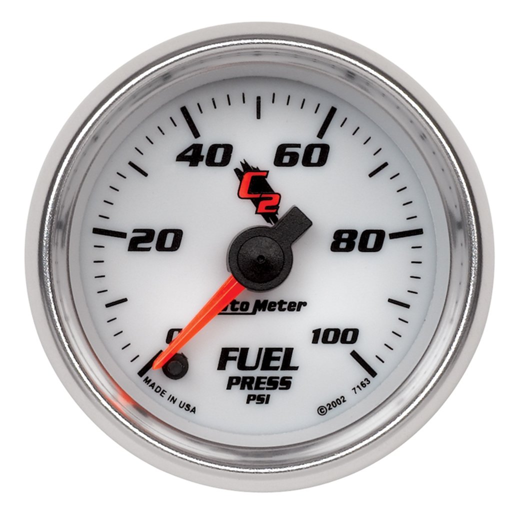 AutoMeter 2-1/16" FUEL PRESSURE, 0-100 PSI, STEPPER MOTOR, C2