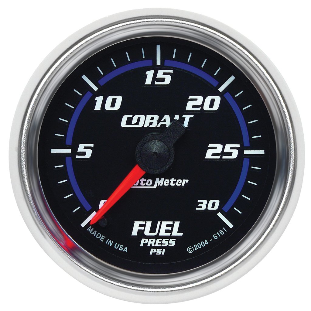 AutoMeter 2-1/16" FUEL PRESSURE, 0-30 PSI, STEPPER MOTOR, COBALT