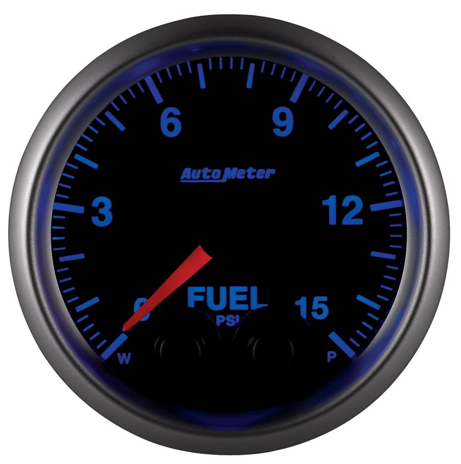 AutoMeter 2-1/16" FUEL PRESSURE, 0-15 PSI, STEPPER MOTOR, ELITE