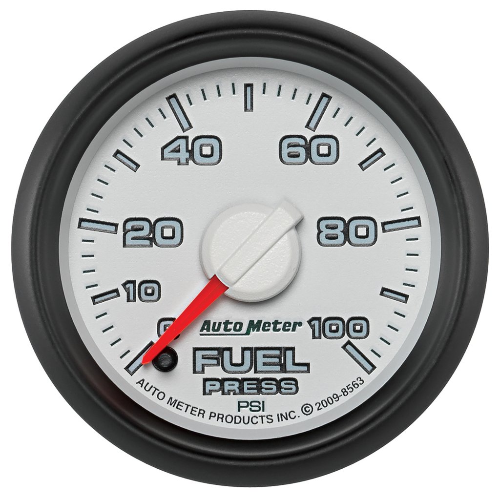 AutoMeter 2-1/16" FUEL PRESSURE, 0-100 PSI, STEPPER MOTOR, GEN 3 DODGE FACTORY MATCH