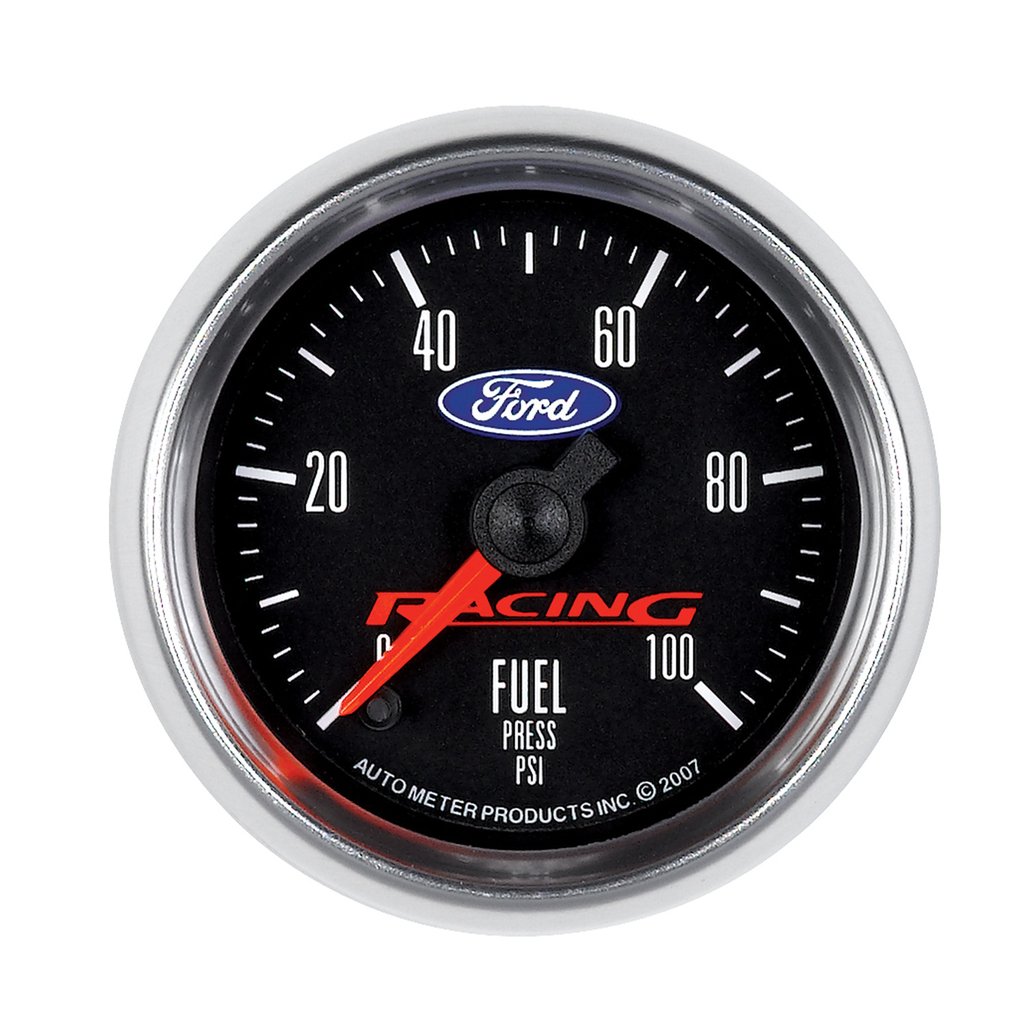 AutoMeter 2-1/16" FUEL PRESSURE, 0-100 PSI, STEPPER MOTOR, FORD RACING