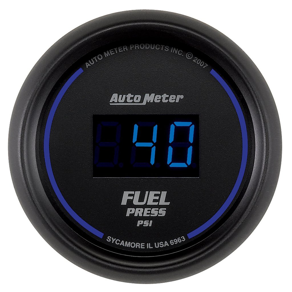 AutoMeter 2-1/16" FUEL PRESSURE, 5-100 PSI, COBALT DIGITAL