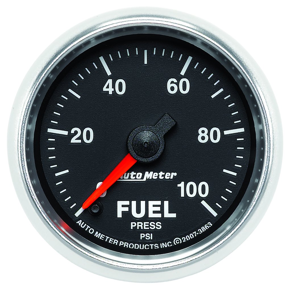 AutoMeter 2-1/16" FUEL PRESSURE, 0-100 PSI, STEPPER MOTOR, GS