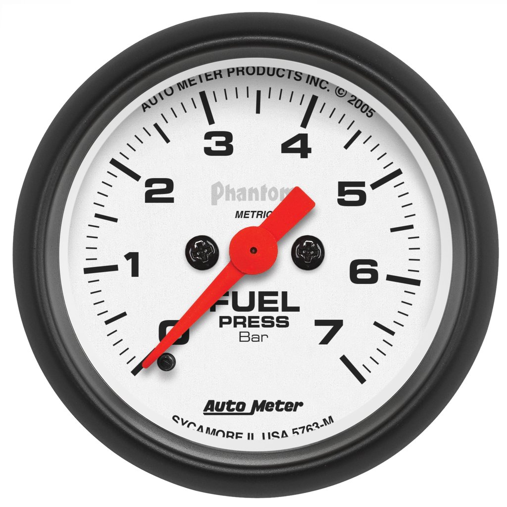 AutoMeter 2-1/16" FUEL PRESSURE, 0-7 BAR, STEPPER MOTOR, PHANTOM