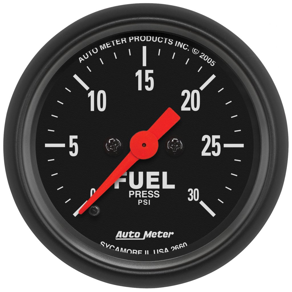 AutoMeter 2-1/16" FUEL PRESSURE, 0-30 PSI, STEPPER MOTOR, Z-SERIES