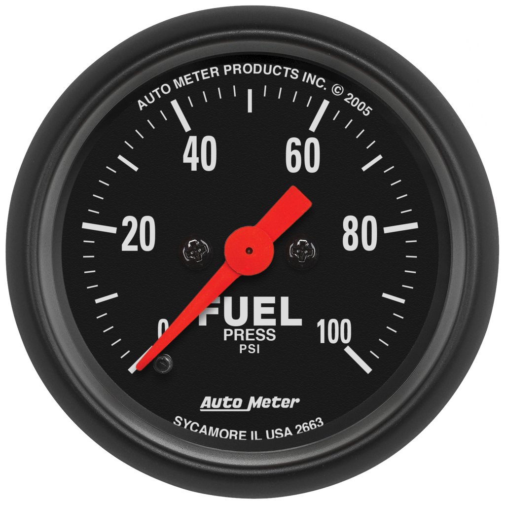 AutoMeter 2-1/16" FUEL PRESSURE, 0-100 PSI, STEPPER MOTOR, Z-SERIES