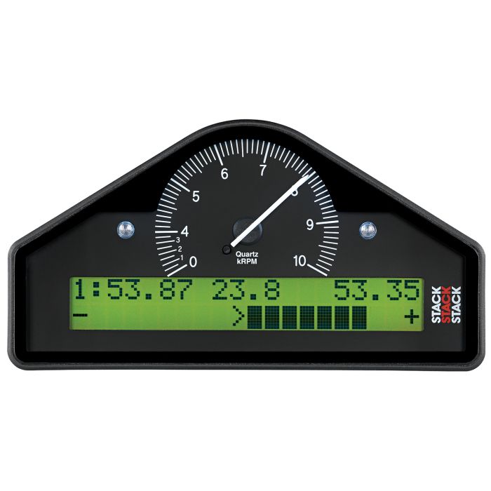 AutoMeter RACE DISPLAY, PRE-CONFIGURED, BLACK, 0-3-8K RPM (BAR, DEG. C, KM/H)
