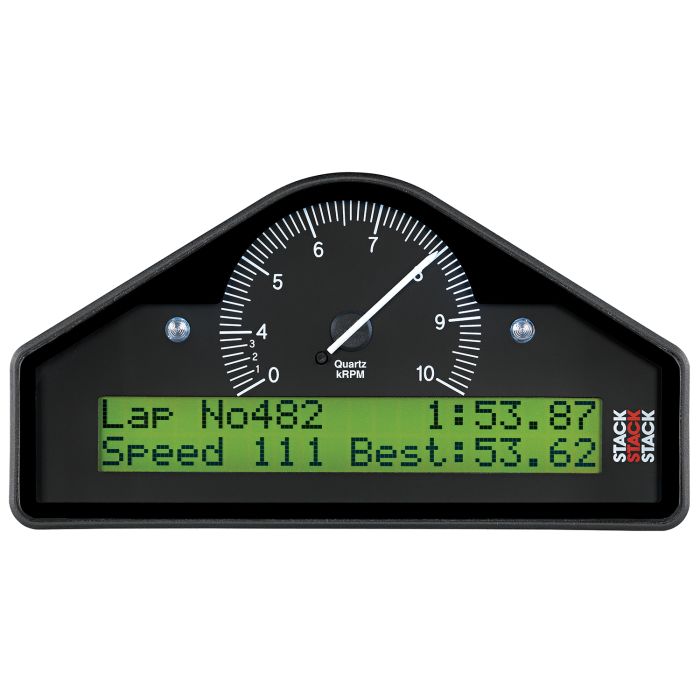 AutoMeter RACE DISPLAY, PRE-CONFIGURED, BLACK, 0-3-8K RPM INVERT (BAR, DEG. C, KM/H)