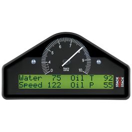 AutoMeter RACE DISPLAY, PRE-CONFIGURED, WHITE, 0-6-13K RPM (PSI, DEG. C, MPH)