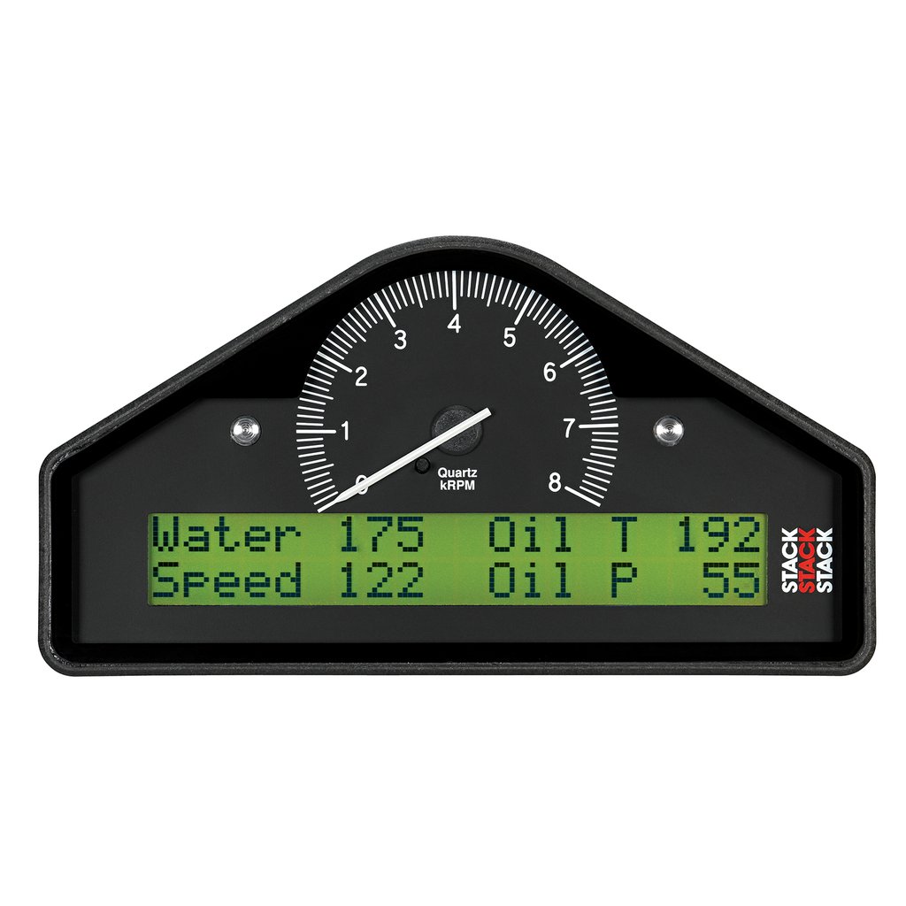 AutoMeter RACE DISPLAY, PRE-CONFIGURED, BLACK, 0-8K RPM (PSI, DEG. F, MPH)