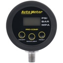 AutoMeter GAUGE HEAD ONLY, TIRE PRESS, 50 PSI / 3.45 BAR, RACE DIGITAL, BACKLIT W/ MEM, PRO-COMP
