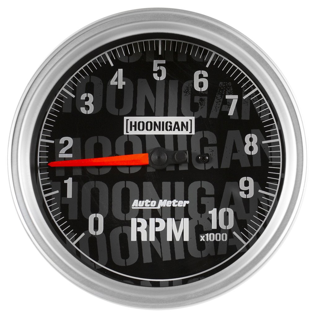 AutoMeter 5" TACHOMETER, 0-10,000 RPM, IN-DASH, HOONIGAN