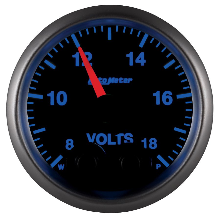 AutoMeter 2-1/16" VOLTMETER, 8-18V, DIGITAL STEPPER MOTOR, ELITE