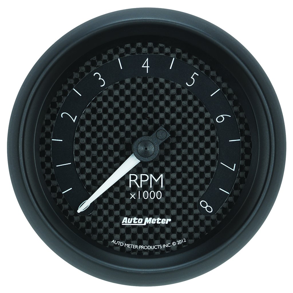 AutoMeter 3-3/8" IN-DASH tachometer, 0-8,000 RPM, GT