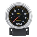 AutoMeter 3-3/4" TACHOMETER, 0-8,000 RPM, BLACK W/ SILVER BEZEL, PRO-CYCLE