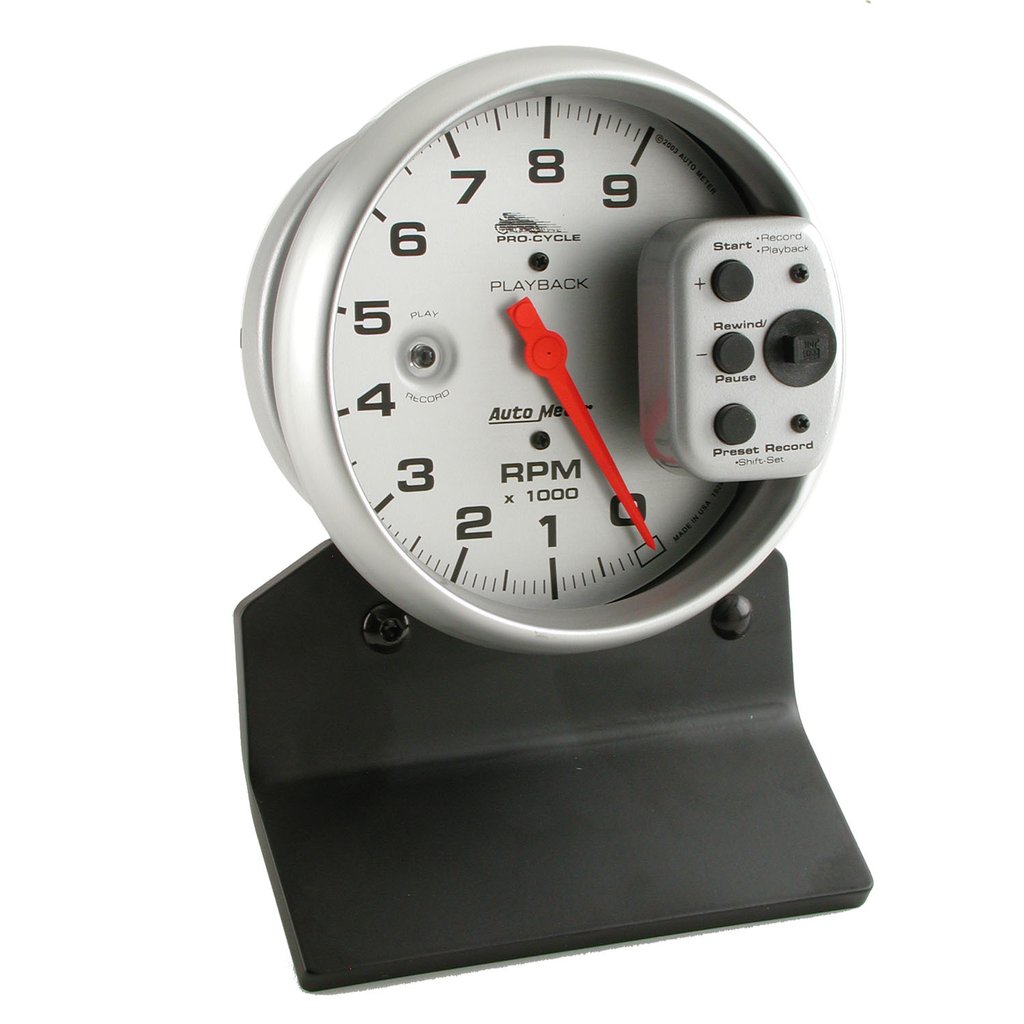 AutoMeter 5" TACHOMETER, 0-9,000 RPM, SILVER, PRO-CYCLE