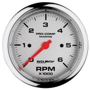 AutoMeter 3-3/8" IN-DASH TACHOMETER, 0-6,000 RPM, MARINE CHROME