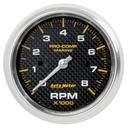 AutoMeter 3-3/8" IN-DASH TACHOMETER, 0-8,000 RPM, MARINE CARBON FIBER