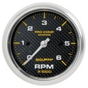 AutoMeter 3-3/8" IN-DASH TACHOMETER, 0-6,000 RPM, MARINE CARBON FIBER