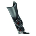 AutoMeter PILLAR KIT, 0-35 PSI/2000 °F, 01-07 GM FULL-SIZE TRUCK, W/O SPEAKER, SPEK-PRO, BLACK DIAL, BLACK BEZEL, FLAT ANTIGLARE LENS