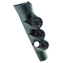 AutoMeter PILLAR KIT, 0-60 PSI/0-2000 °F/100-300 °F, 98-02 DODGE RAM, W/ SPEAKER, SPEK-PRO, BLACK DIAL, BLACK BEZEL, FLAT ANTIGLARE LENS