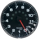 AutoMeter 5" IN-DASH TACHOMETER, 0-11,000 RPM, SPEK-PRO, BLACK DIAL, CHROME BEZEL, FLAT ANTIGLARE LENS