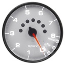 AutoMeter 5" IN-DASH TACHOMETER, 0-8,000 RPM, SPEK-PRO, SILVER DIAL, BLACK BEZEL, CLEAR LENS