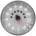 AutoMeter 5" IN-DASH TACHOMETER, 0-11,000 RPM, SPEK-PRO, SILVER DIAL, BLACK BEZEL, FLAT ANTIGLARE LENS