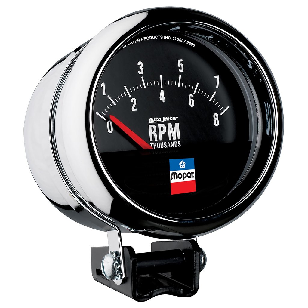 AutoMeter 3-3/4" TACH, 8,000 RPM, SHORT SWEEP, MOPAR CLASSIC