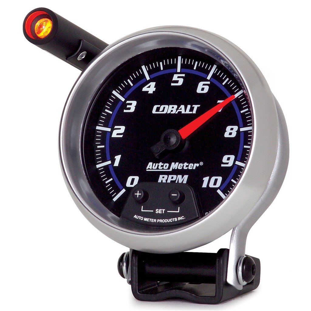 AutoMeter 3-3/4" PEDESTAL tachometer, 0-10,000 RPM, COBALT
