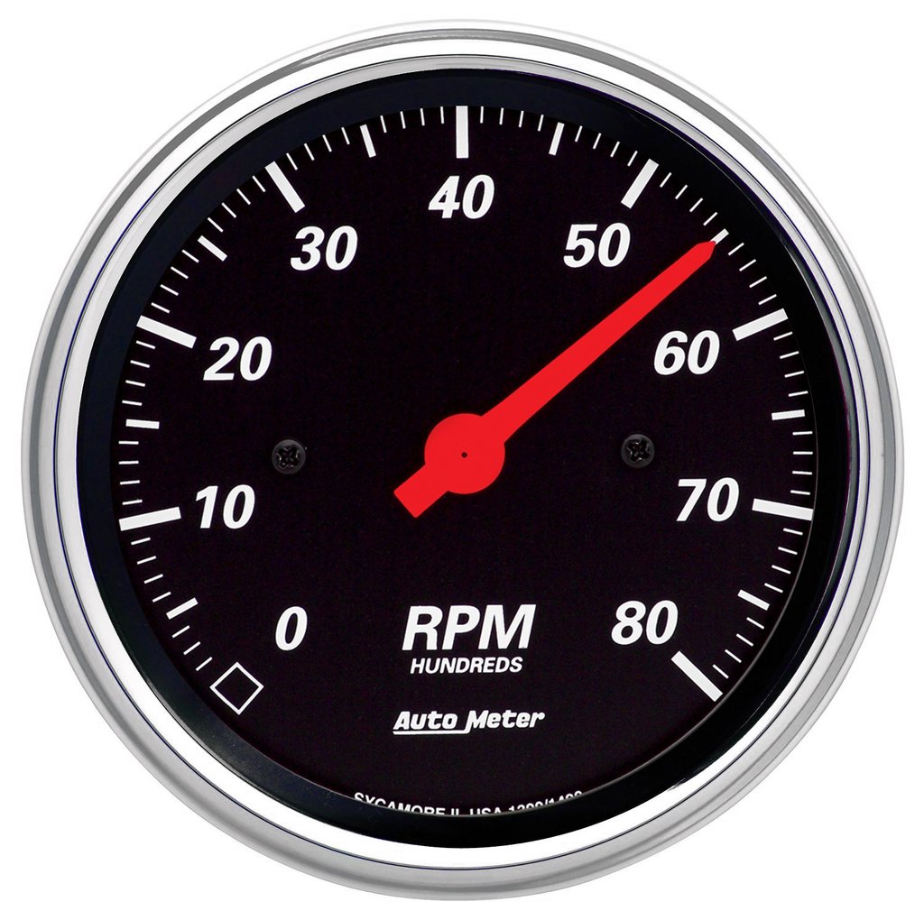 AutoMeter 3-3/8" IN-DASH tachometer, 0-8,000 RPM, DESIGNER BLACK