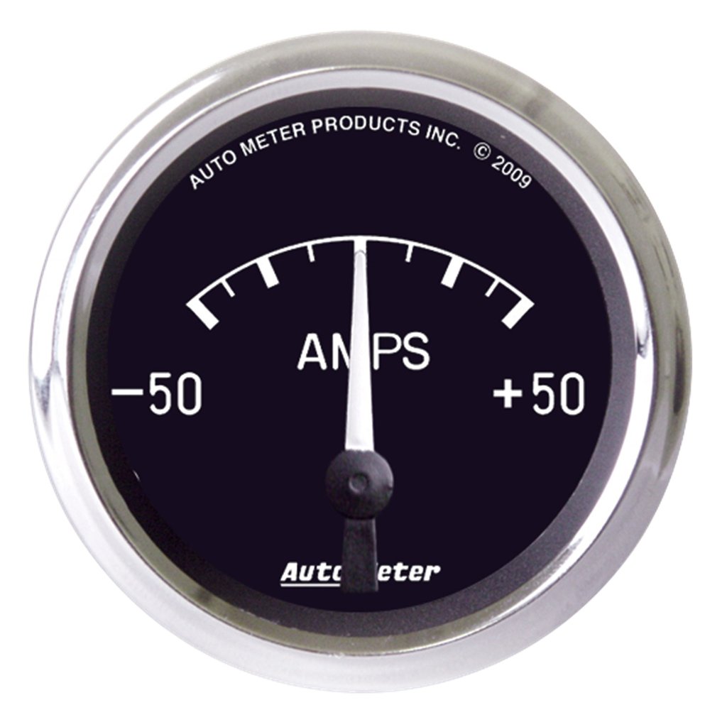 AutoMeter 2-1/16" AMMETER, 50-0-50 AMPS, AIR-CORE, COBRA